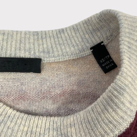 ATM Anthony Thomas Melillo Striped Wool Cashmere Blend Crewneck Sweater - Picture 5 of 7